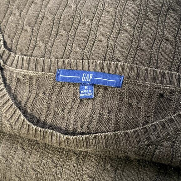 Beautiful VIntage 2000's Gap Brown Autumn Cable Knit Sweater - Picture 14 of 14